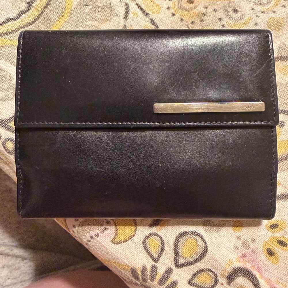 Prada Black Leather Wallet